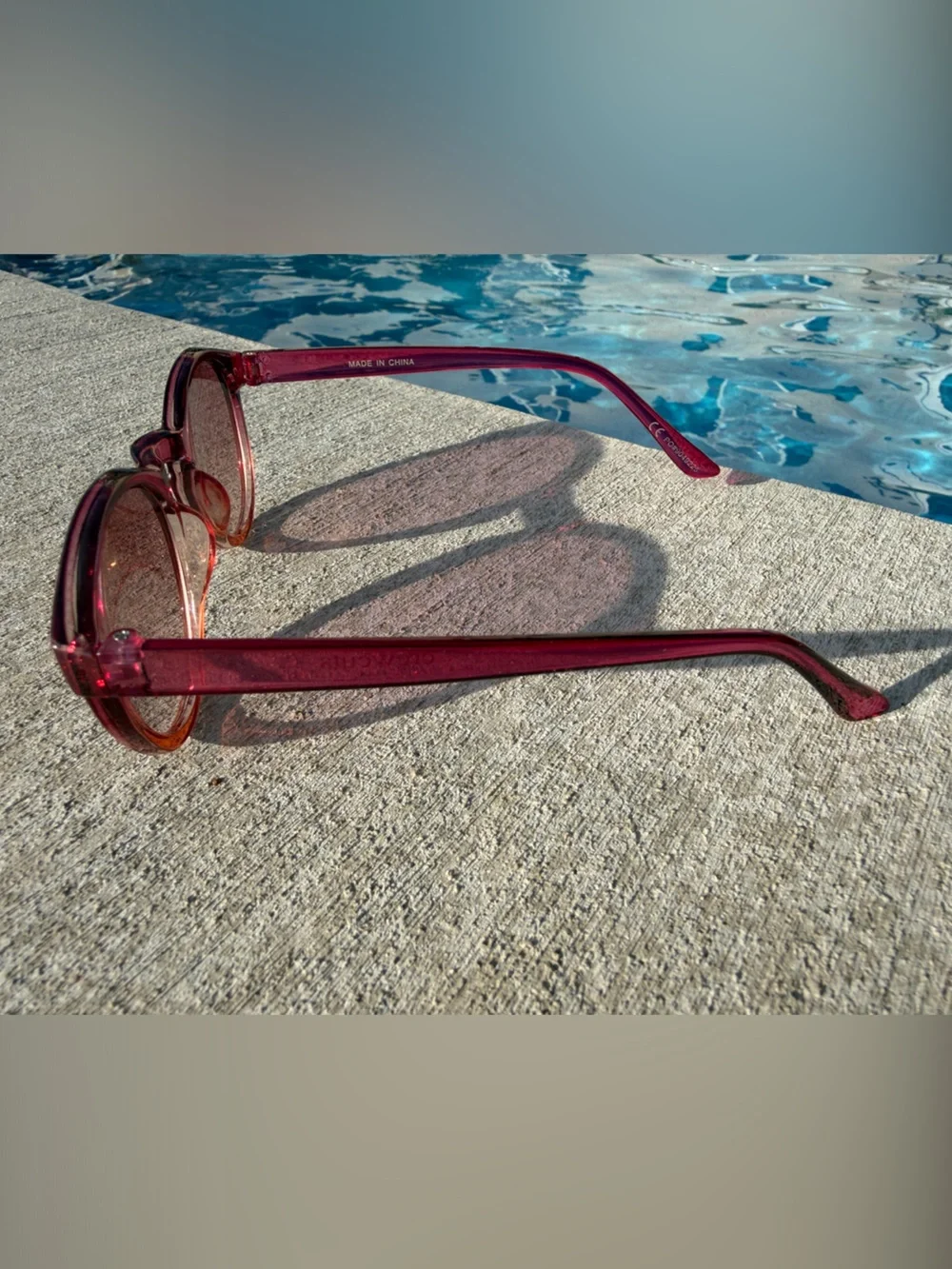 Crewcuts Kids Round Sunglasses in Pink-to-Orange Gradient